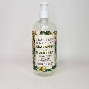 Crabtree Evelyn Crabapple Mulberry Hand Wash 16.9 fl oz with pump DENTED bottle